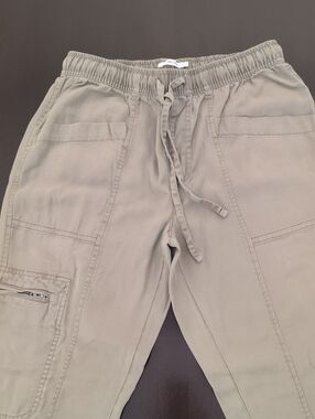 Olive Cargo Jogger Pants with Utility Pockets